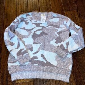 Adora Pink Camo Crewneck Sweater